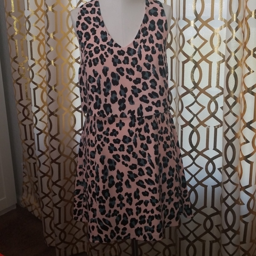 1. STATE cheetah print dress
